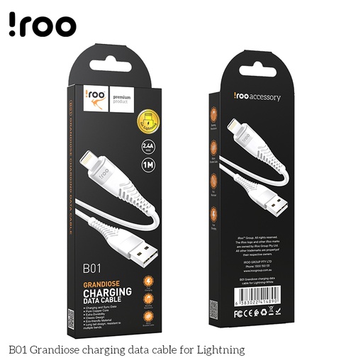 [B01] iRoo B01 Grandiose USB cable - Lighting - 1M
