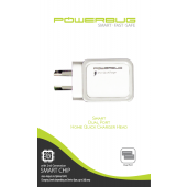 PowerBug Smart Chip Dual Ports AC Wall Charger