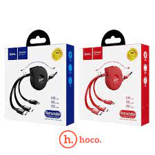 Hoco U50 | 3in1 Retractable Cables (Lightning, Type-C, Micro)