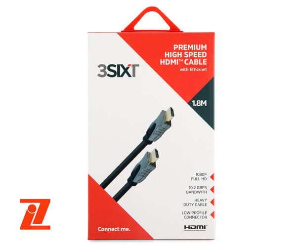 3SIXT 4K HDMI Cable - 1.8m