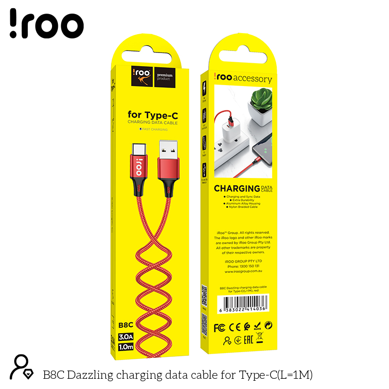 [B08C] iRoo B8C | Type-C Usb Cable