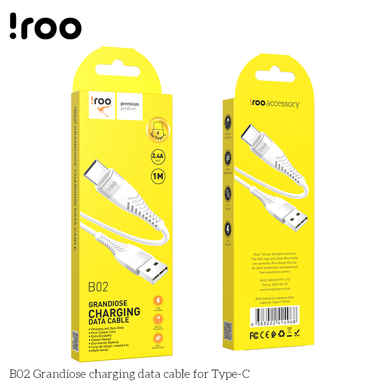 iRoo B02 Grandiose USB cable - Type-C - 1M
