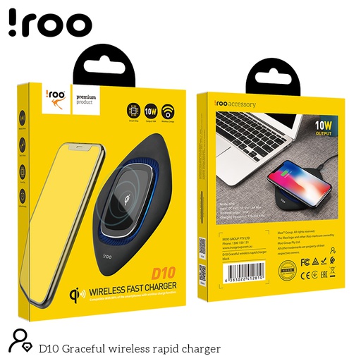 [D10] iRoo D10 | Fast 10W Wireless Desktop Charger