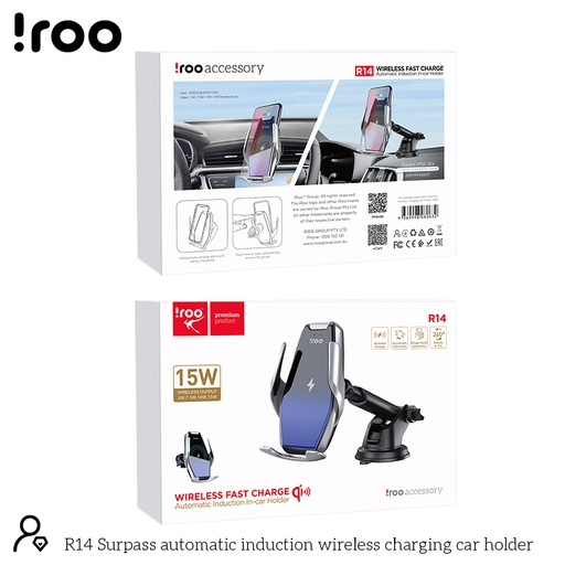 iRoo R14 Wireless Auto Induction Holder/Charger